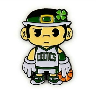 Kidrobot NBA Mascot Enamel Pins - Boston Celtics Lucky the Leprechaun