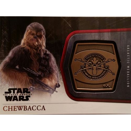 2015 The Force Awakens Series 1 - Chewbacca Bronze Medallion M-11