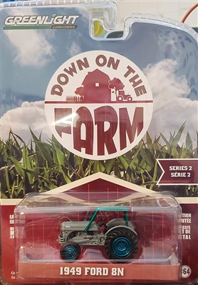 Down on the Farm Series 2-1949 Ford 8N Grey w/Cab (Green Machine)