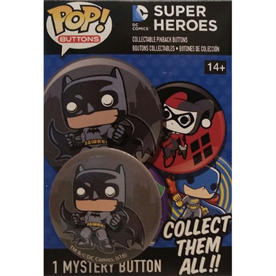Funko POP! Buttons - DC Comics Super Heroes - Batman