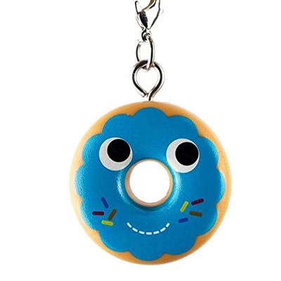 Kidrobot Yummy World Attack of the Donuts Keychain Series - Blue Frosted (2/24)