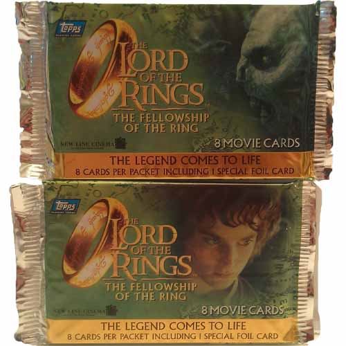 Bundle - 2 Packs - Topps 2001 Lord of the Rings/Fellowship of the Ring Movie Cards