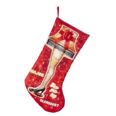 Kurt Adler 19" Holiday Stocking- A Christmas Story Leg Lamp Light Up Stocking