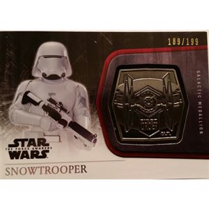 Topps 2015 The Force Awakens Series 1 - Snowtrooper Silver Medallion M-58 (189/199)