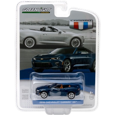 Greenlight - General Motors Collection Series 1 - 2016 Camaro SS Convertible Blue Velvet