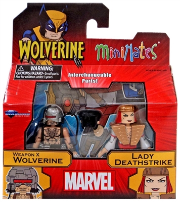 Marvel Minimates Series 72 Weapon X Wolverine & Lady Deathstrike