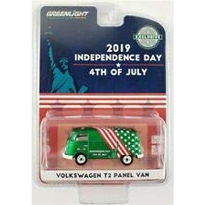 Greenlight - Volkswagen T2 Panel Van 4th of July, Independence Day 2019""Hobby Exclusive (Green Machine)