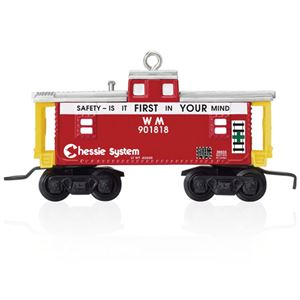 Hallmark Keepsake Ornament- 2015 Lionel Chessie WM Train Caboose