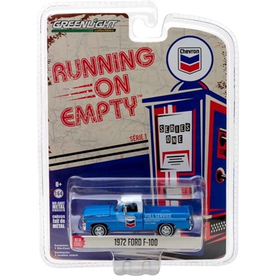 Greenlight - Running On Empty Series 1 - 1972 Ford F-100 - Chevron Diecast Vehicle