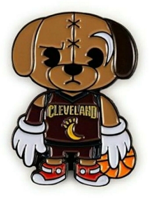 Kidrobot NBA Mascot Enamel Pins - Cleveland Cavaliers Moon Dog