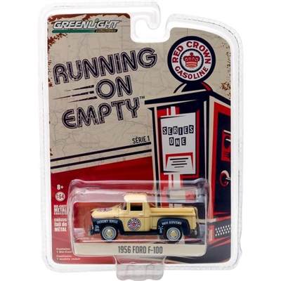 Greenlight - Running on Empty Series 1 1956 Ford F-100 Red Crown Gasoline