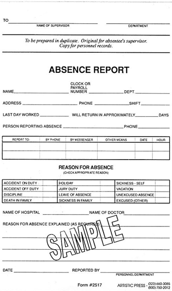 Absence Report