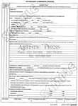 Physicians's Admission Orders