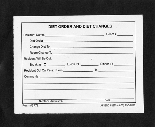 Dietary Order & Diet Changes
