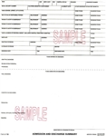 Admission & Discharge Summary - 2 part NCR  w/Card