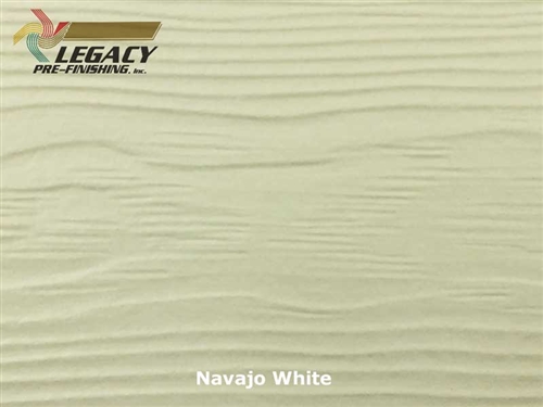 Allura, Pre-Finished Fiber Cement Lap Siding - Navajo White