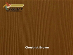 Allura Prefinished Vertical Panel Siding - Chestnut Brown