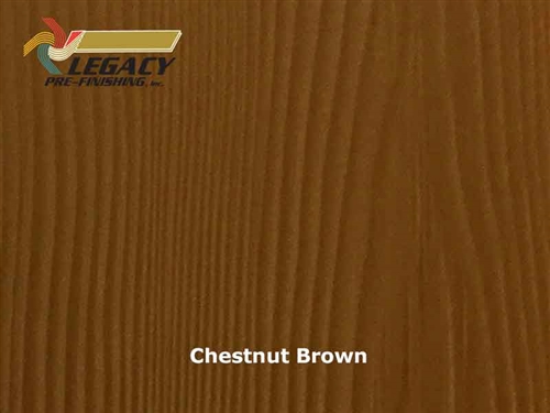 Allura Prefinished Vertical Panel Siding - Chestnut Brown