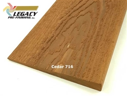 Prefinished Cedar Bevel Siding - Cedar 716 Stain