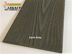 Prefinished Cedar Bevel Siding - Dark Gray