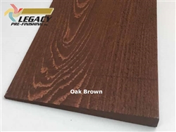 Prefinished Cedar Bevel Siding - Oak Brown Stain