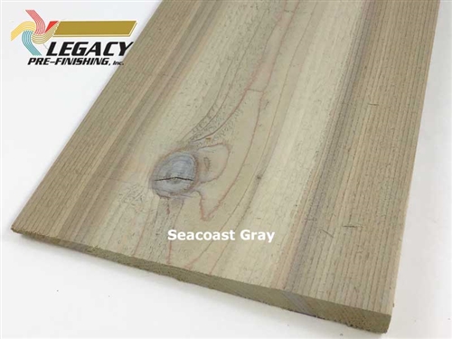 Prefinished Cedar Bevel Siding - Seacoast Gray Stain