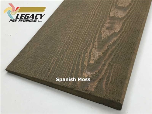 Prefinished Cedar Bevel Siding - Spanish Moss Stain