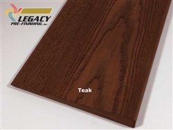 Prefinished Cedar Bevel Siding - Teak Stain