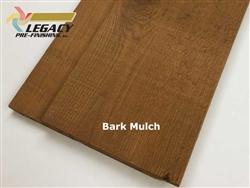 Prefinished Cedar Channel Rustic Siding - Bark Mulch Stain