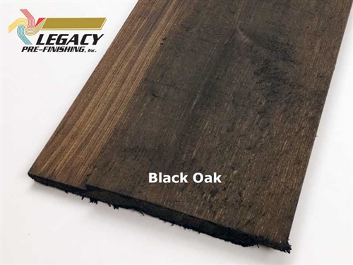 Prefinished Cedar Channel Rustic Siding - Black Oak Stain