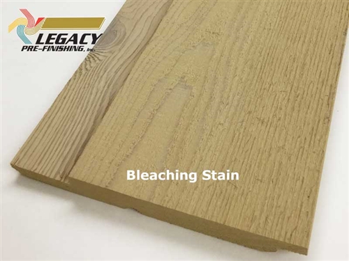 Prefinished Cedar Channel Rustic Siding - Bleaching Stain