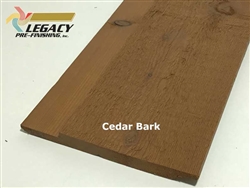 Prefinished Cedar Channel Rustic Siding - Cedar Bark Stain
