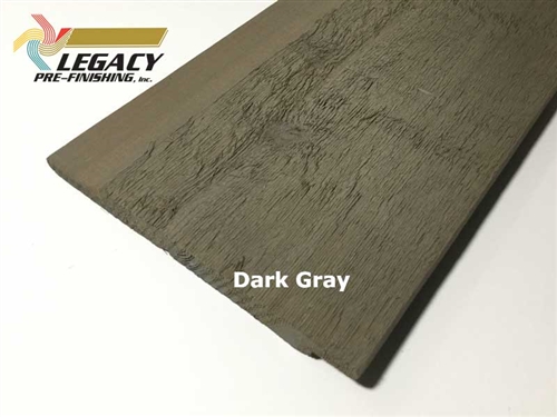 Prefinished Cedar Channel Rustic Siding - Dark Gray