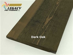 Prefinished Cedar Channel Rustic Siding - Dark Oak Stain