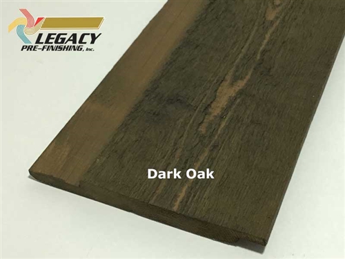 Prefinished Cedar Channel Rustic Siding - Dark Oak Stain