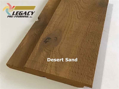 Prefinished Cedar Channel Rustic Siding - Desert Sand