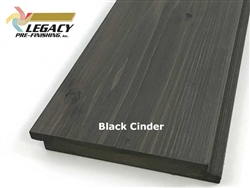 Cedar Prefinished Exterior Shiplap Siding - Black Cinder Stain