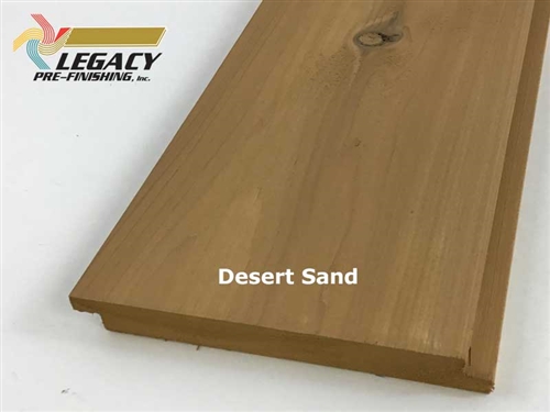 Cedar Prefinished Exterior Shiplap Siding - Desert Sand Stain