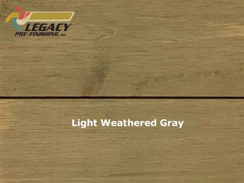 Cedar Prefinished Exterior Shiplap Siding - Light Weathered Gray Stain