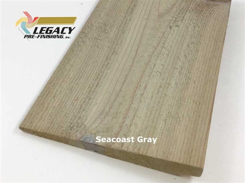 Prefinished Cedar Rabbeted Bevel Siding - Seacoast Gray Stain