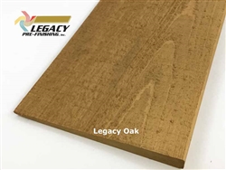 Cypress bevel siding prefinished in a rich golden brown stain called Legacy Oak