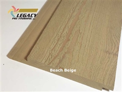 Prefinished Cypress Channel Rustic Siding - Beach Beige Stain