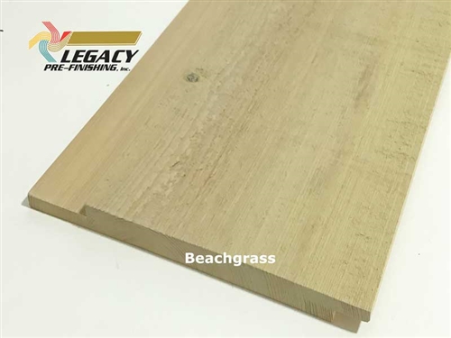 Prefinished Cypress Channel Rustic Siding - Beachgrass Stain