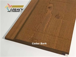 Prefinished Cypress Channel Rustic Siding - Cedar Bark Stain