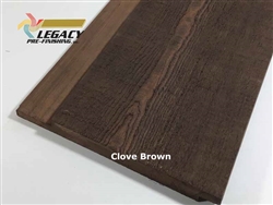 Prefinished Cypress Channel Rustic Siding - Clove Brown Stain