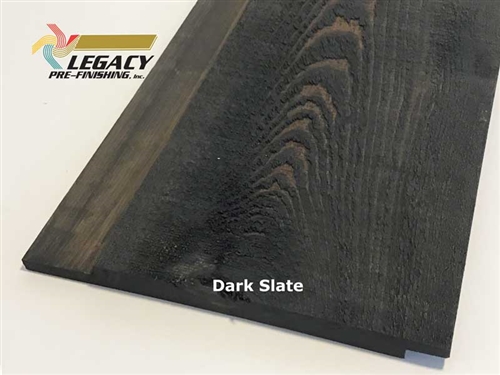 Prefinished Cypress Channel Rustic Siding - Dark Slate Stain