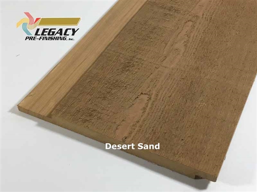Prefinished Cypress Channel Rustic Siding - Desert Sand Stain