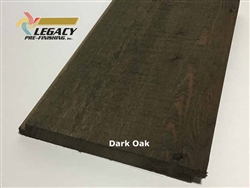 Prefinished Cypress Shiplap Siding - Dark Oak Stain