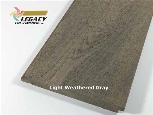 Prefinished Cypress Shiplap Siding - Light Weathered Gray Stain