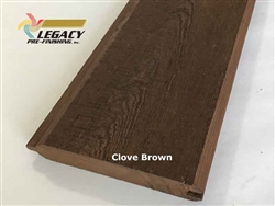 Prefinished Cypress Tongue And Groove Siding - Clove Brown Stain